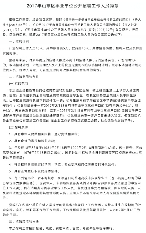 章丘劳动局2016最新招聘公告火热发布！